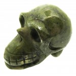 Tintagel Serpentine Long Carved Gemstone Skull