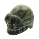 Serpentine Carved Gemstone Skull 03