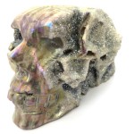 Druzy Agate Aura Skull 01