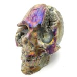 Druzy Agate Aura Skull 02