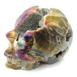 Druzy Agate Aura Skull 02