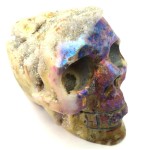 Druzy Agate Aura Skull 04