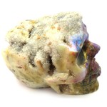 Druzy Agate Aura Skull 04