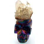 Titanium Aura Quartz Skull 02