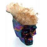 Titanium Aura Quartz Skull 06