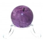 Amethyst Gemstone Sphere 33mm with Stand