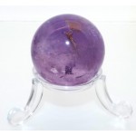 Amethyst Gemstone Sphere 33mm with Stand