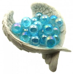 Aqua Aura Quartz Gemstone Sphere 16mm to 18mm