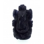 Iolite Carved Ganesha Design 3