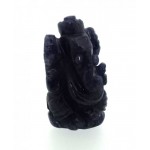 Iolite Carved Ganesha Design 3