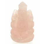 Rose Quartz Carved Ganesha Design 4