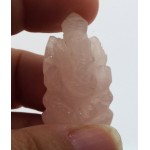 Rose Quartz Carved Ganesha Design 4