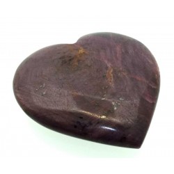 Indian Ruby Gemstone Carved Heart 01