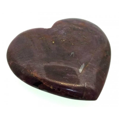 Indian Ruby Gemstone Carved Heart 02