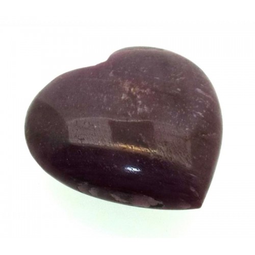 Indian Ruby Gemstone Carved Heart 08