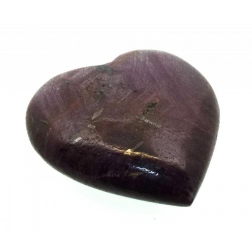 Indian Ruby Gemstone Carved Heart 09