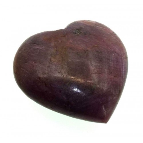 Indian Ruby Gemstone Carved Heart 10