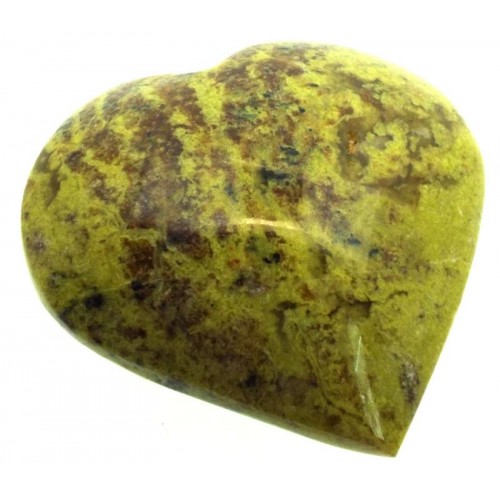 Green Opal Gemstone Carved Heart 02