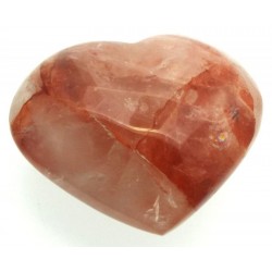 Hematoid Quartz Gemstone Carved Heart 02