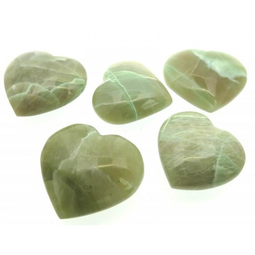 Garnierite Gemstone Carved Heart