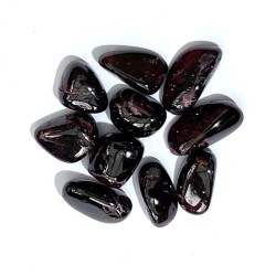 10 x Small Almandine Garnet Tumbled Gemstones