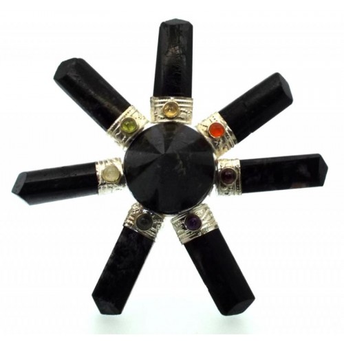 Black Tourmaline Chakra Energy Generator Star