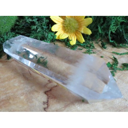 Tibetan Clear Quartz Gemstone Double Terminated Wand 02