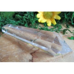 Tibetan Clear Quartz Gemstone Double Terminated Wand 07