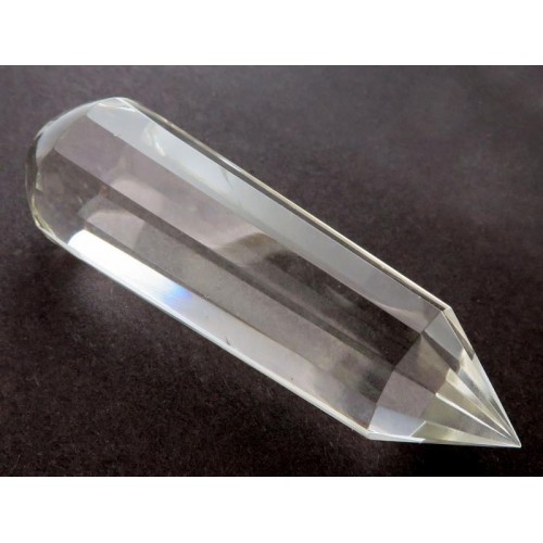 Chunky 75mm Long Clear Quartz Gemstone Massage Wand