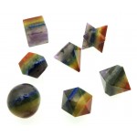 Seven Chakra Gemstone Sacred Geometric Set