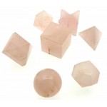 Rose Quartz Gemstone Sacred Geometric Set