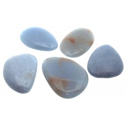 1 x Angelite Small Tumbled Palmstone