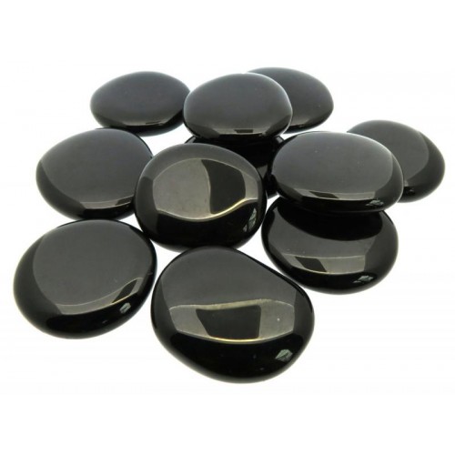 Black Obsidian Gemstone Palmstone