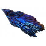 Kyanite Gemstone Peacock Aura Coated Fan 01