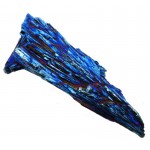 Kyanite Gemstone Peacock Aura Coated Fan 04