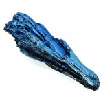 Kyanite Gemstone Peacock Aura Coated Fan 09