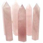 4 Inch Rose Quartz Gemstone Tower