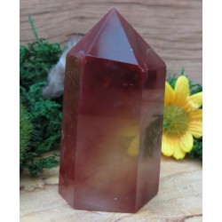 Rare Red Quartz Gemstone Tower 03