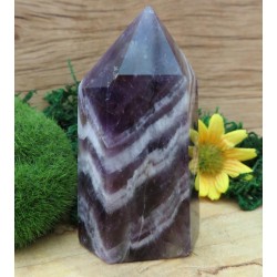 Chevron Amethyst Gemstone Tower 09