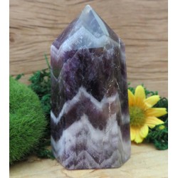 Chevron Amethyst Gemstone Tower 10