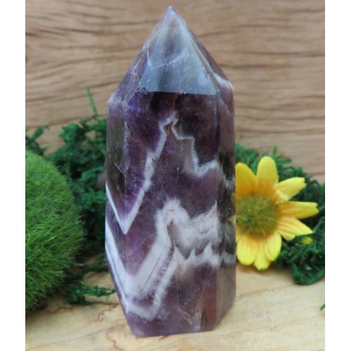 Chevron Amethyst Gemstone Tower 14