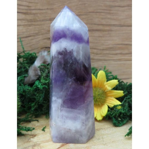 Chevron Amethyst Gemstone Tower 16