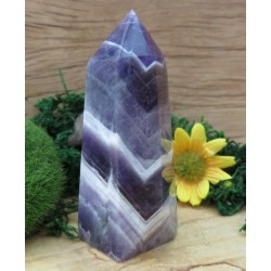 Chevron Amethyst Gemstone Tower 17