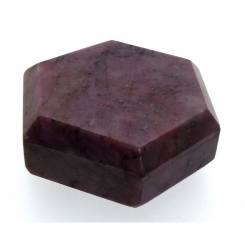 Indian Ruby Hexagon Shaped Specimen 6