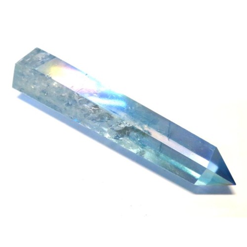 Aqua Aura Quartz Gemstone Tower 02