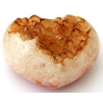 Citrine Gemstone Cluster Heart 01