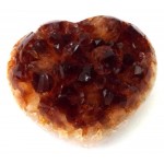 Citrine Gemstone Cluster Heart 02