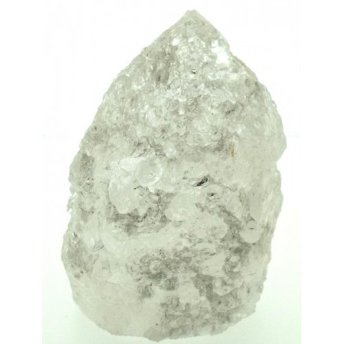 Frosted Quartz Gemstone Standing Point 03