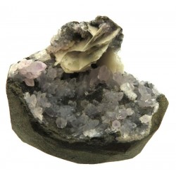 Amethyst and Calcite Specimen 01