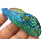 Dragon Poop Peacock Aura Quartz Point 03